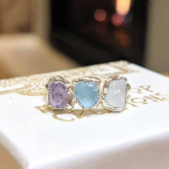Lovecriana Family Birthstone Ring-Rainbow