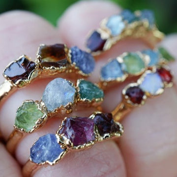 Lovecriana Family Birthstone Ring-Rainbow