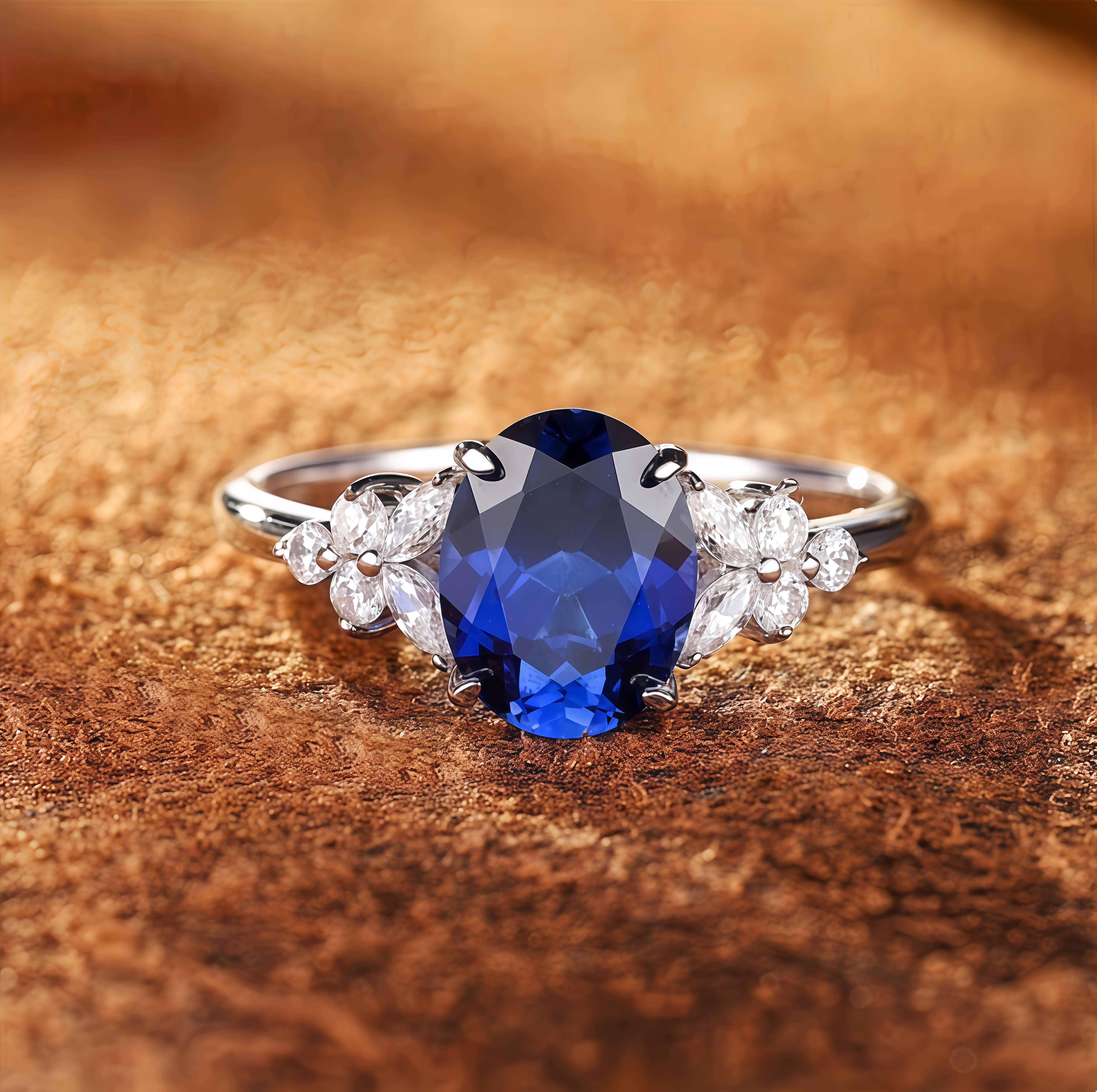 Royal Midnight Sapphire Ring