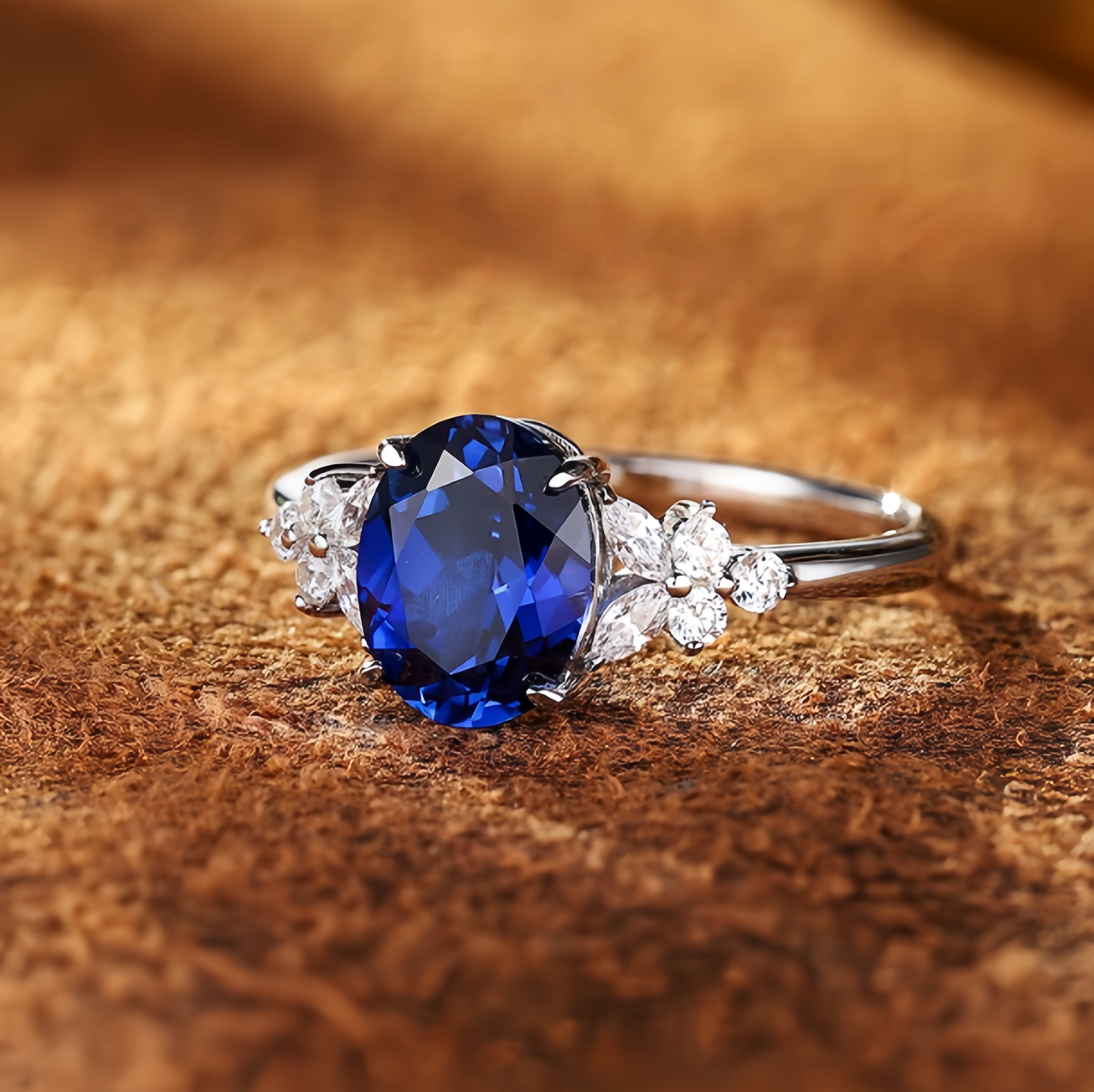 Royal Midnight Sapphire Ring