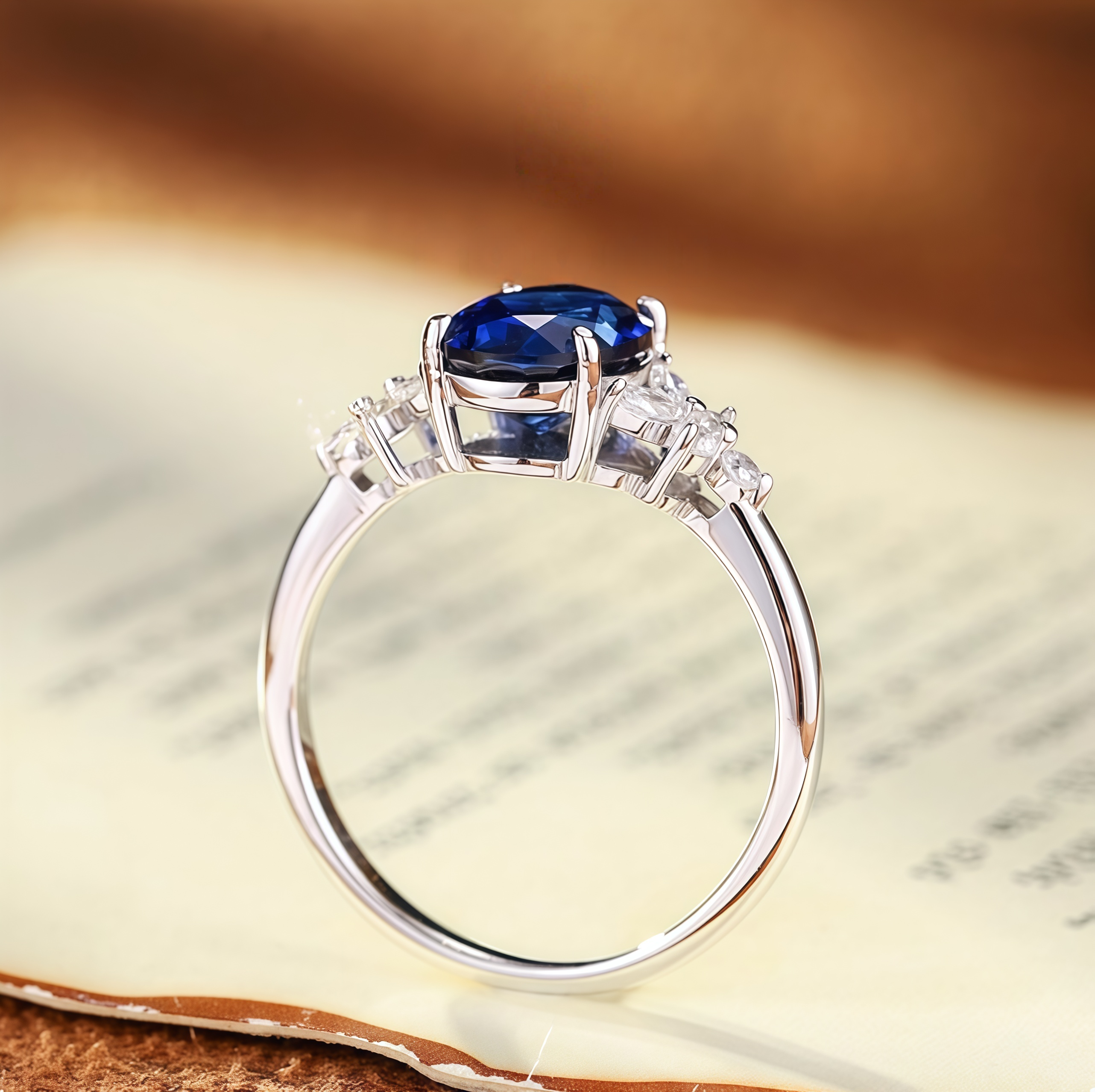 Royal Midnight Sapphire Ring