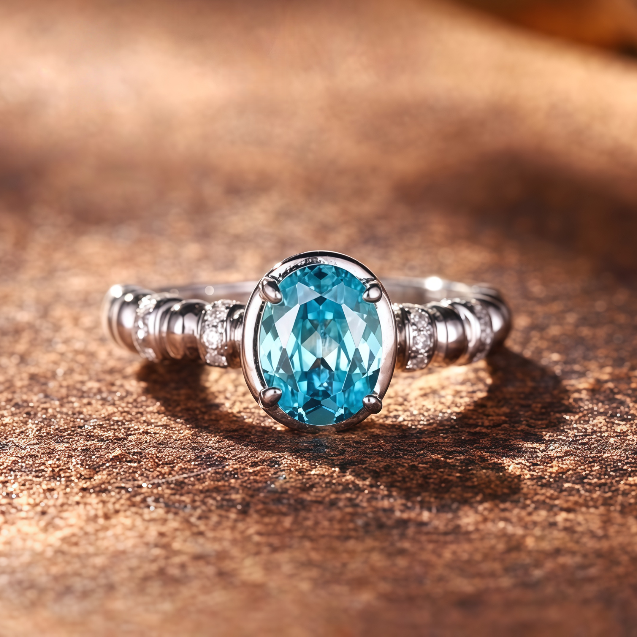 Bright Sea Blue Ring