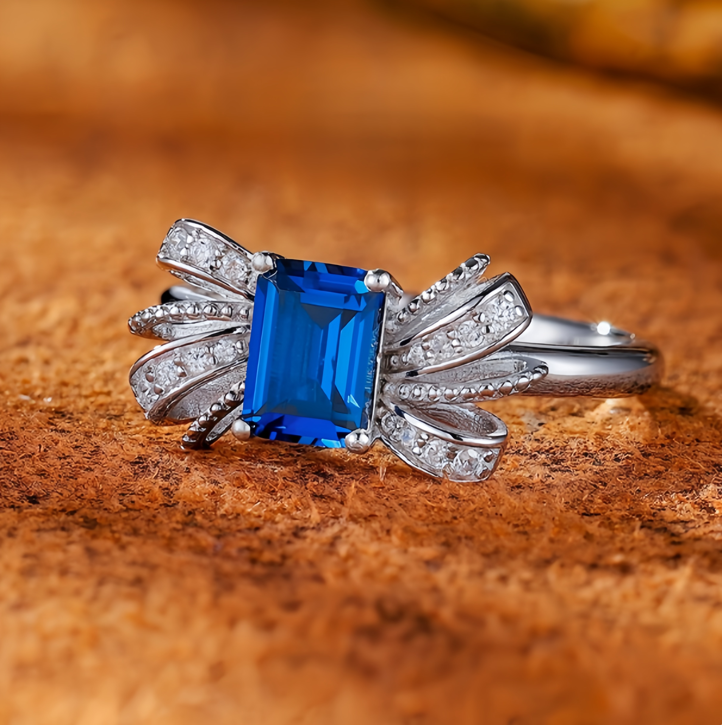 Lightwing Splendor Sapphire Elegance Ring