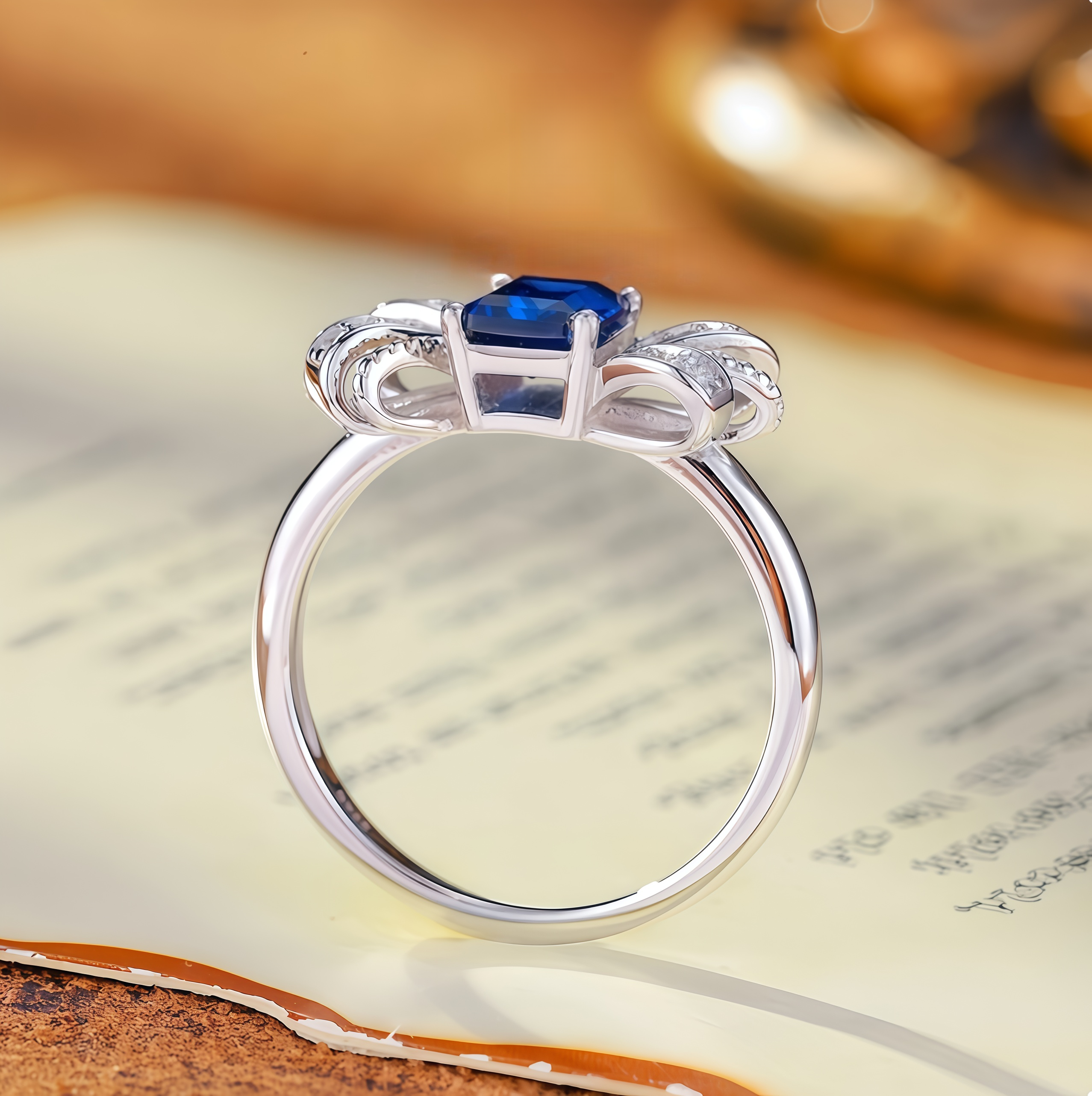 Lightwing Splendor Sapphire Elegance Ring