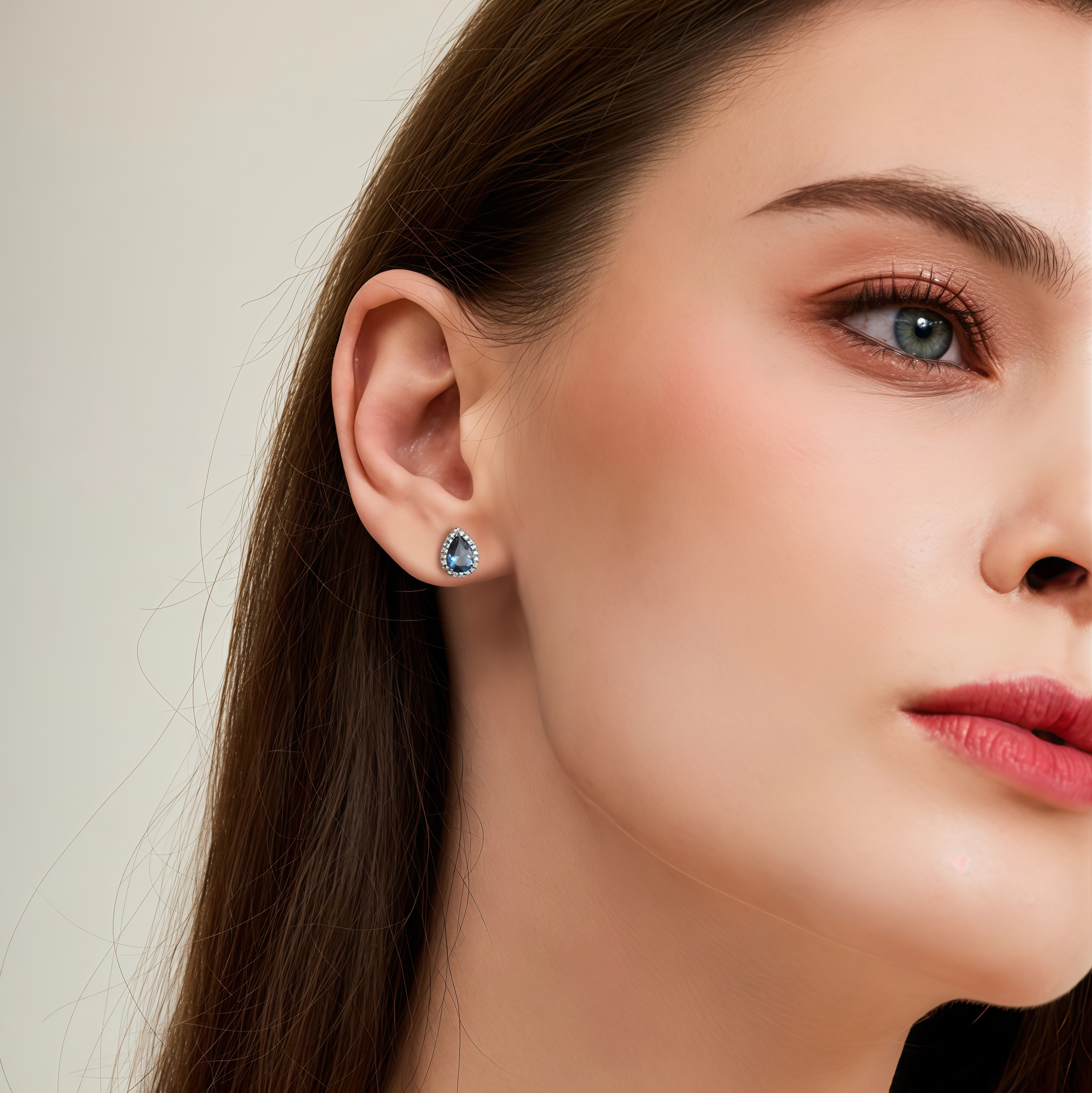 Tears of the Deep Sea - Pear-shaped Earrings