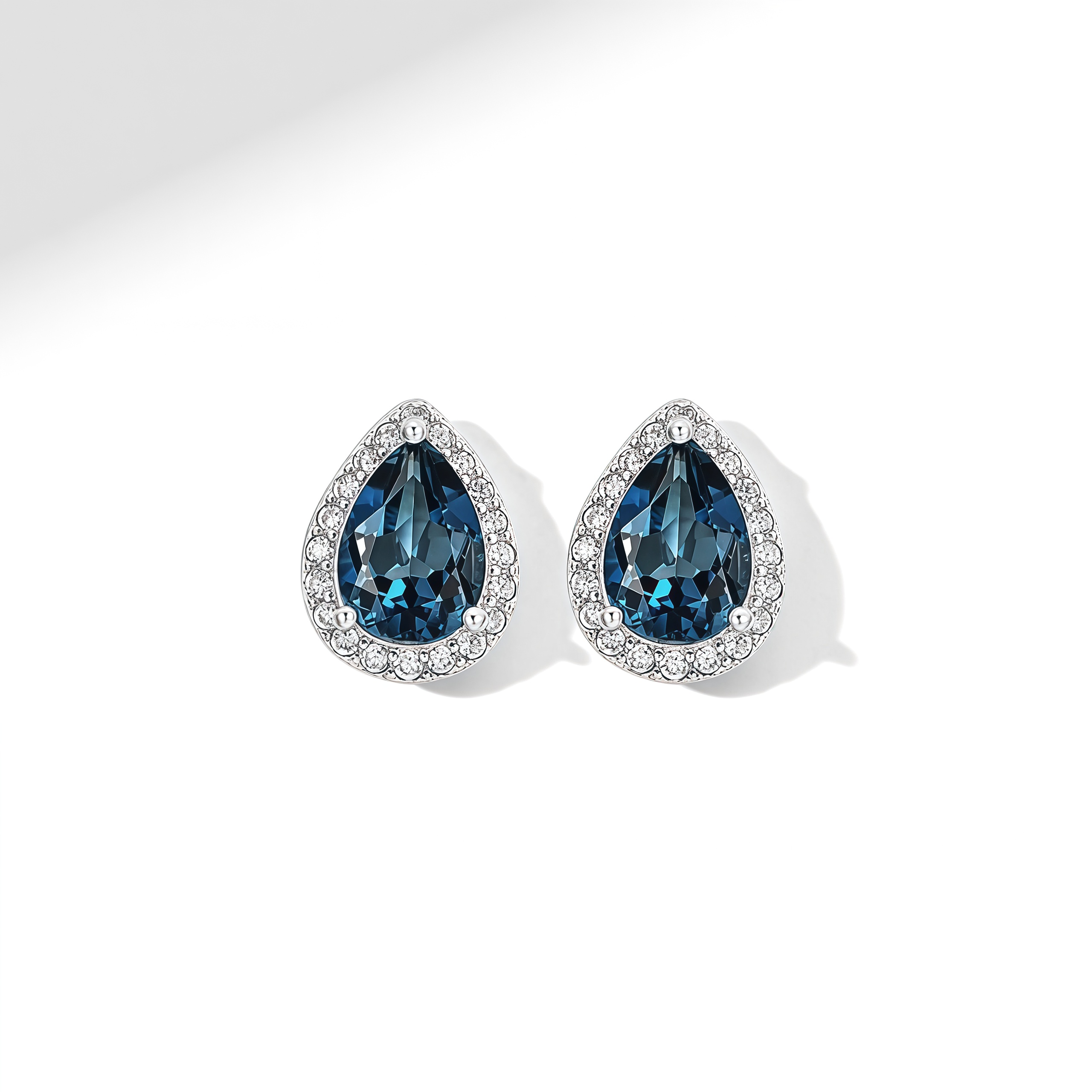 Tears of the Deep Sea - Pear-shaped Earrings