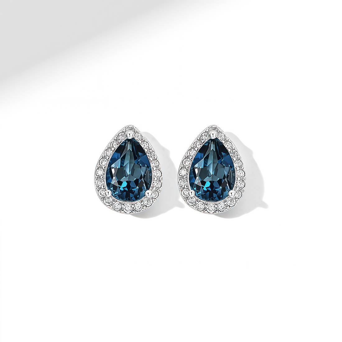 Tears of the Deep Sea - Pear-shaped Earrings