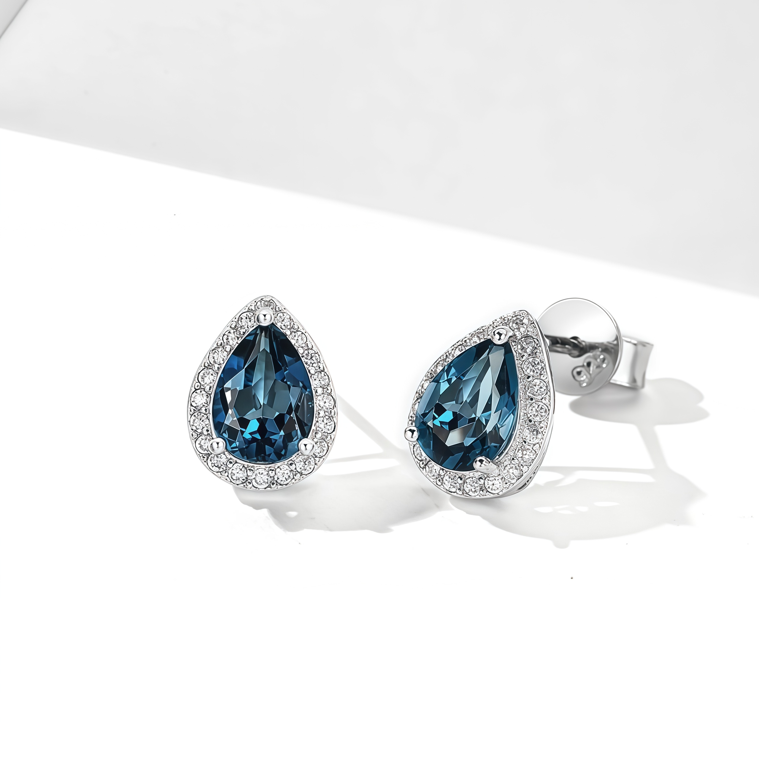 Tears of the Deep Sea - Pear-shaped Earrings