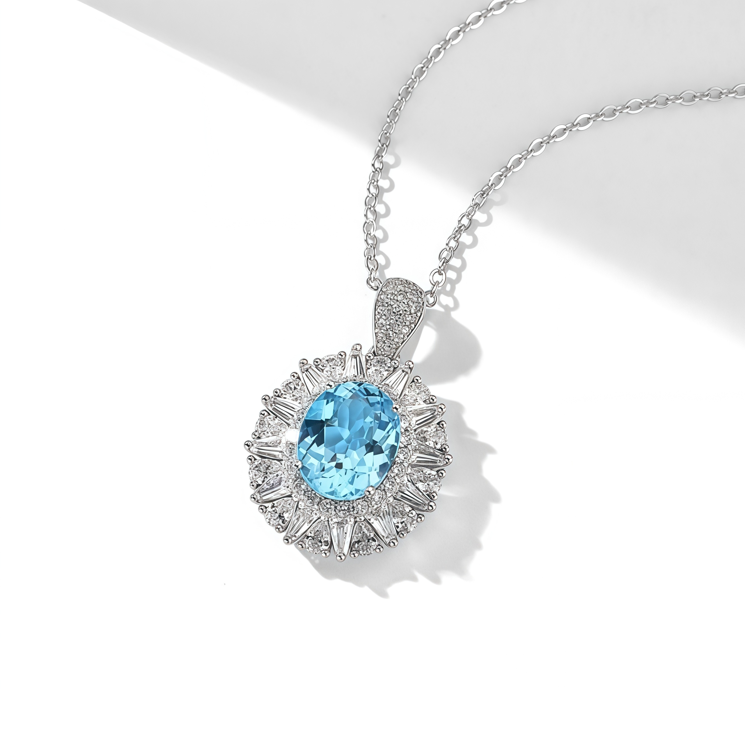 Crown of the Starry Sea · Natural Topaz Necklace