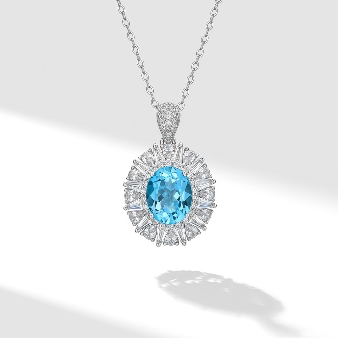 Crown of the Starry Sea · Natural Topaz Necklace