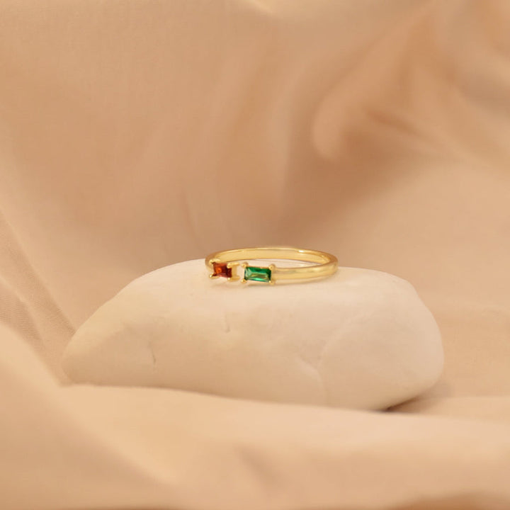 Lovecriana Dainty Birthstone Ring