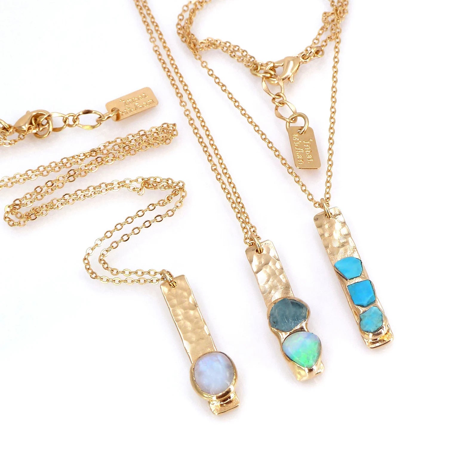 Lovecriana Custom Birth Raw Stone Necklace-Lily