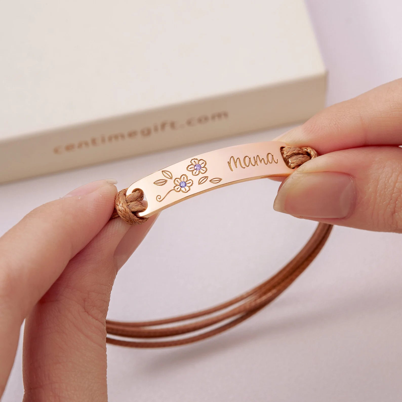 Lovecriana Birthstone Flower Bracelet