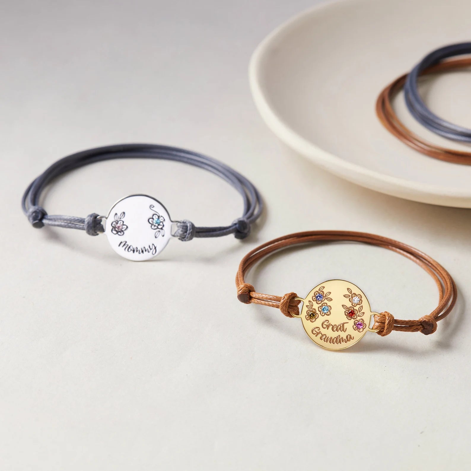 Lovecriana Birthstone Flower Bracelet-2