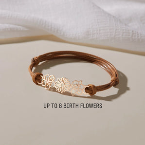 Lovecriana Family Birth Flower Bracelet