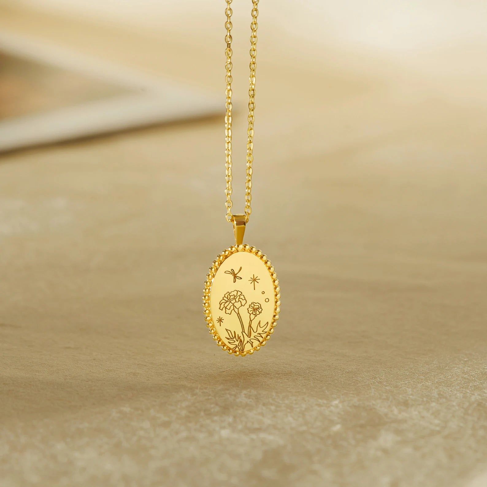 Lovecriana Birth Month Floral Necklace