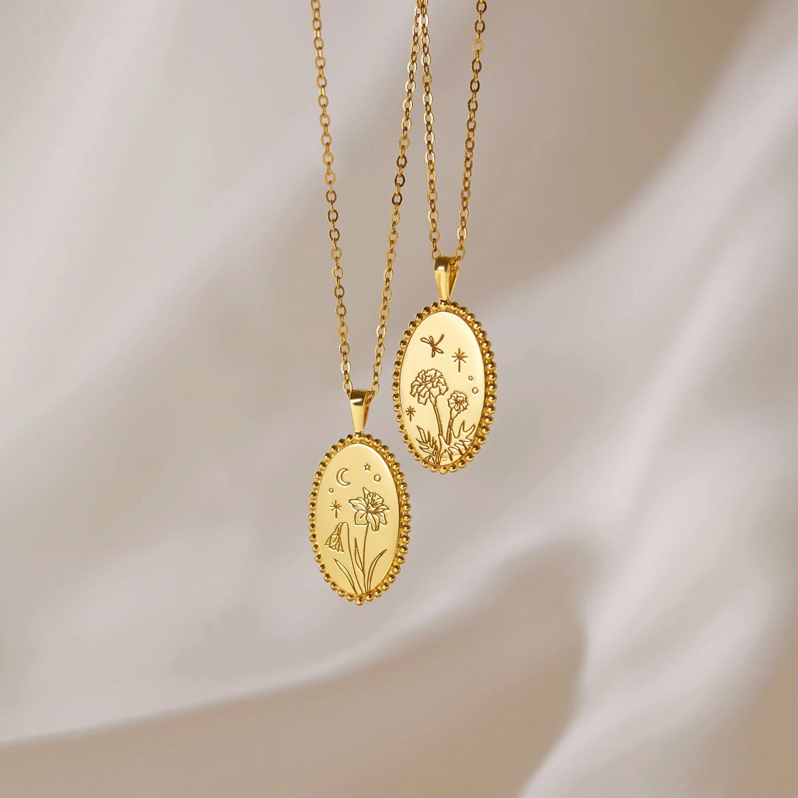 Lovecriana Birth Month Floral Necklace