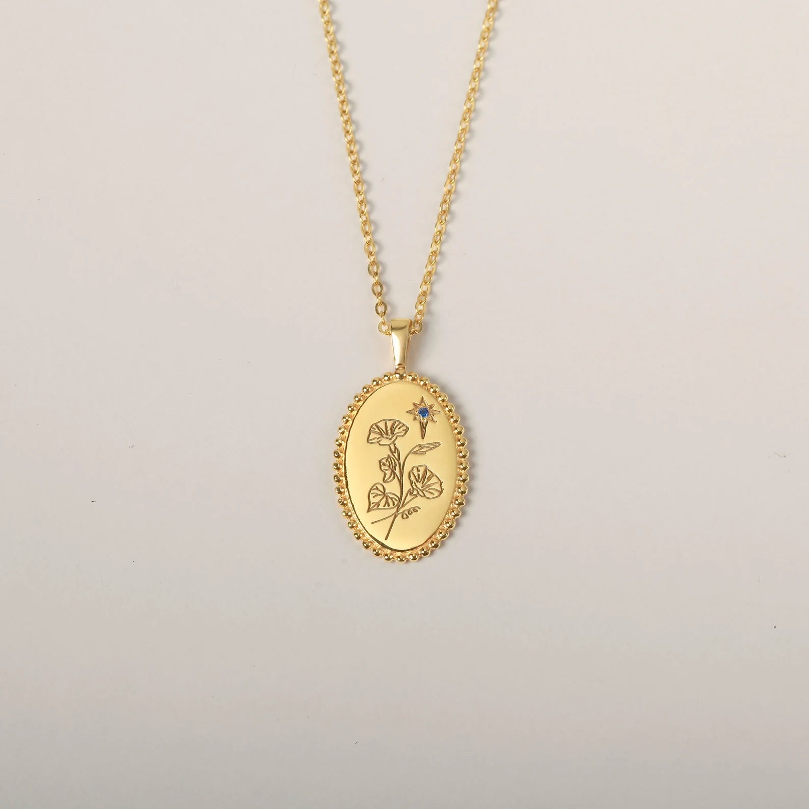 Lovecriana Flower Birth Month Necklace