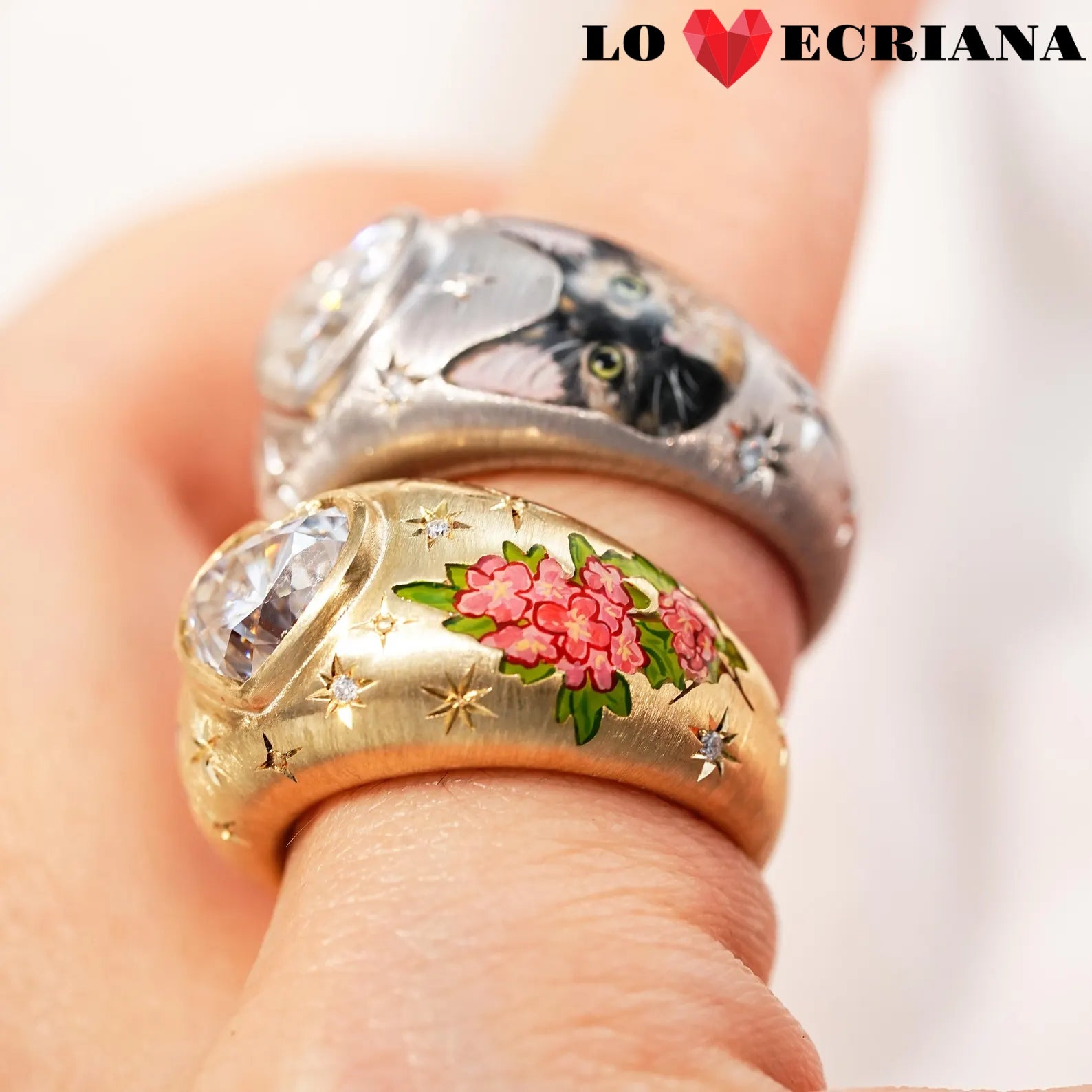 Enamel Reverie Heart Ring
