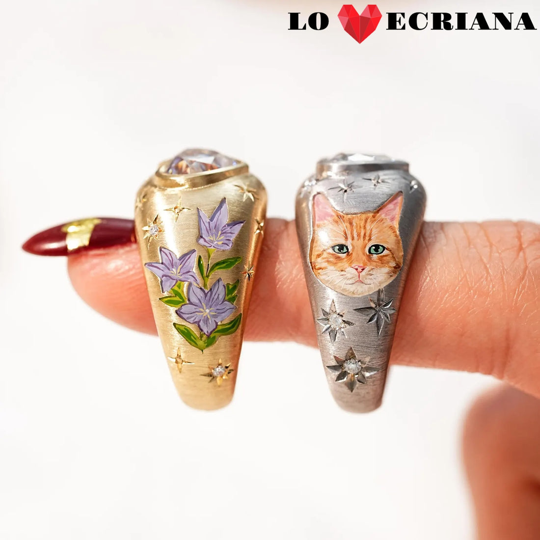 Enamel Reverie Heart Ring