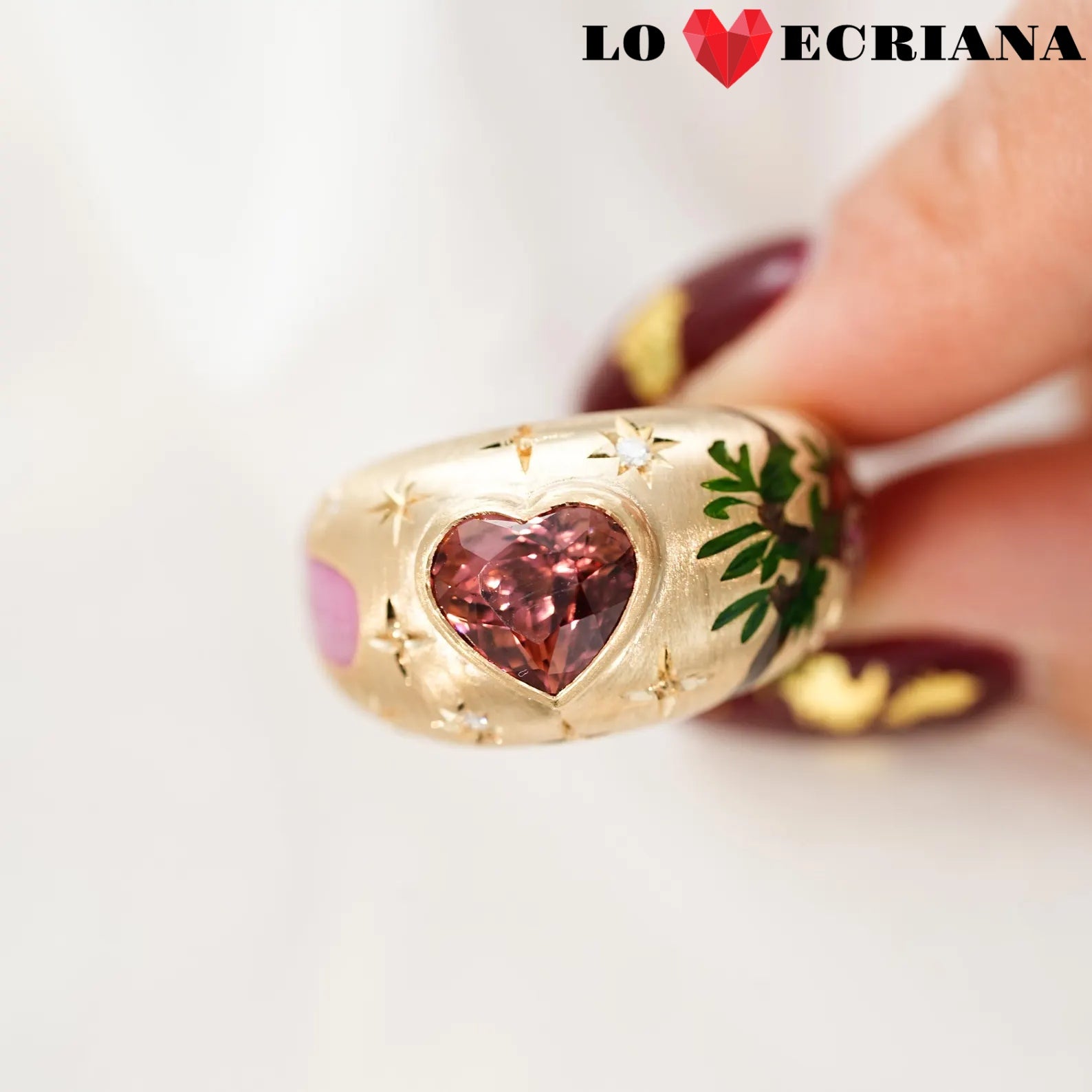 Enamel Reverie Heart Ring
