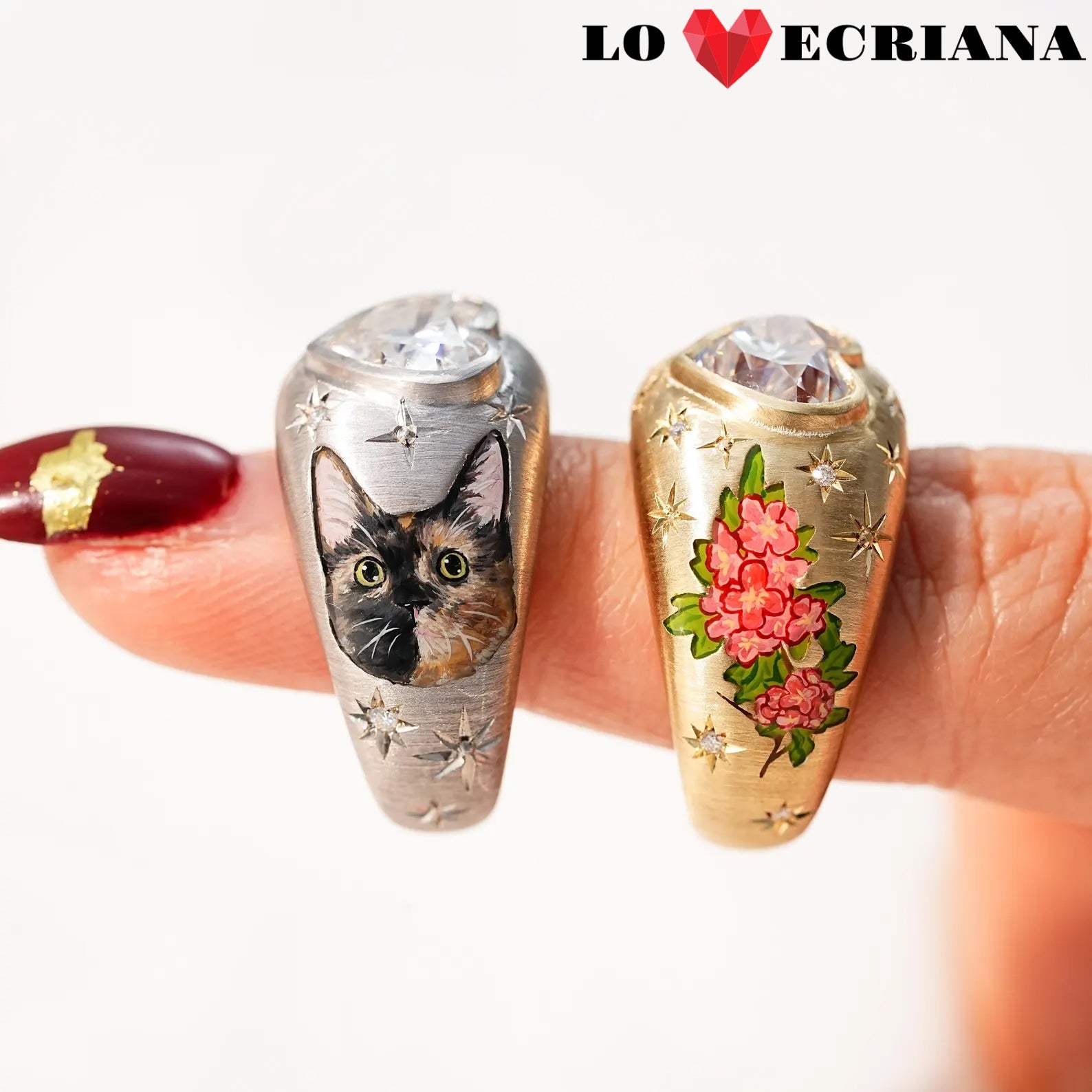 Enamel Reverie Heart Ring