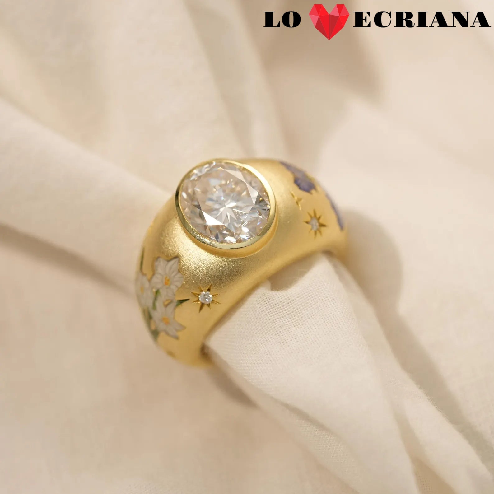 Enamel Reverie Round Ring