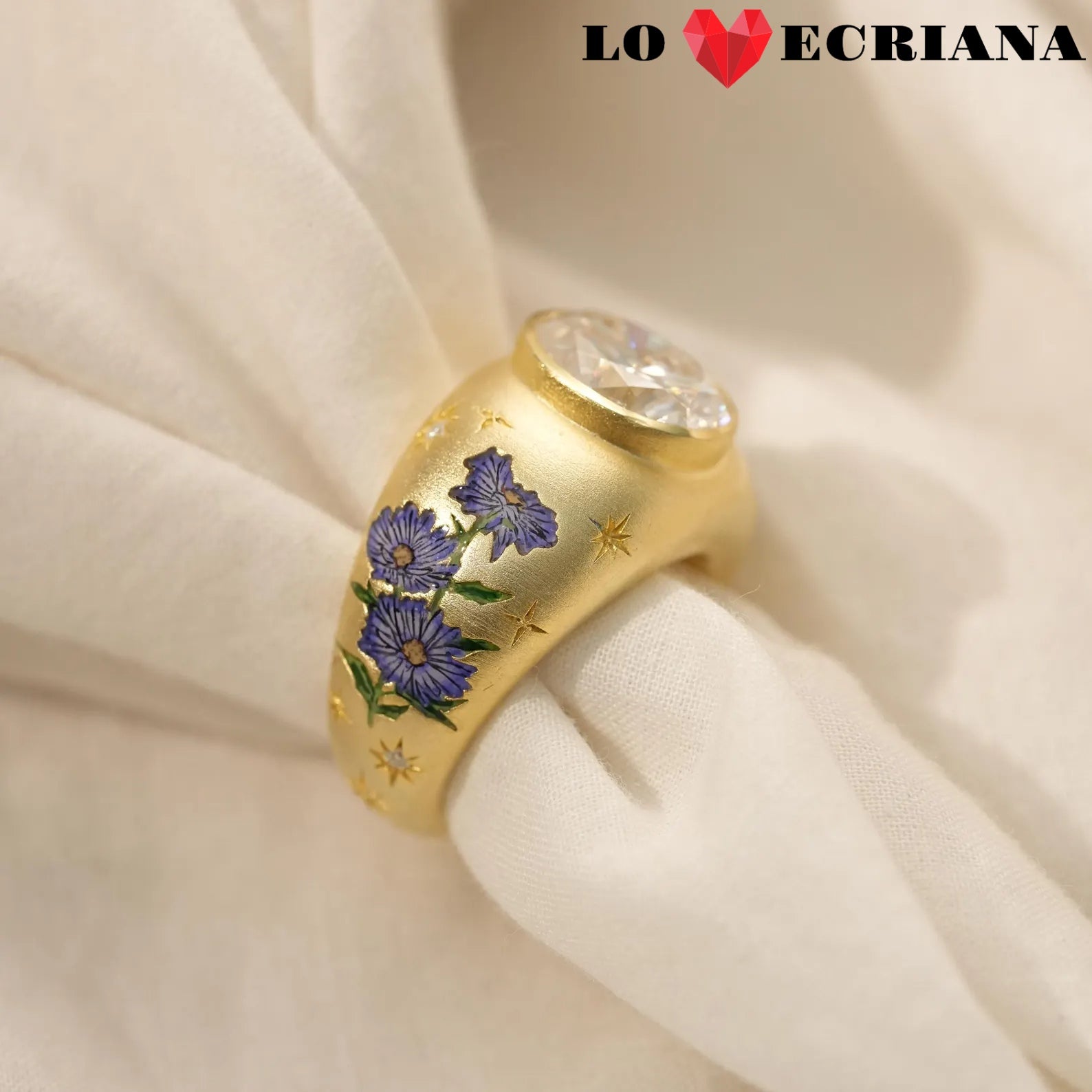 Enamel Reverie Heart Ring