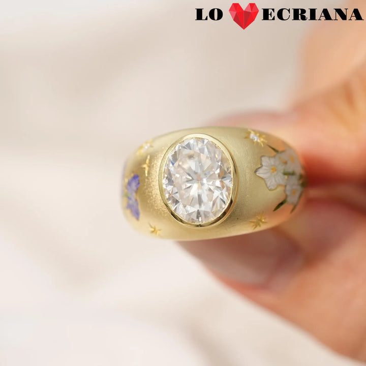 Enamel Reverie Round Ring