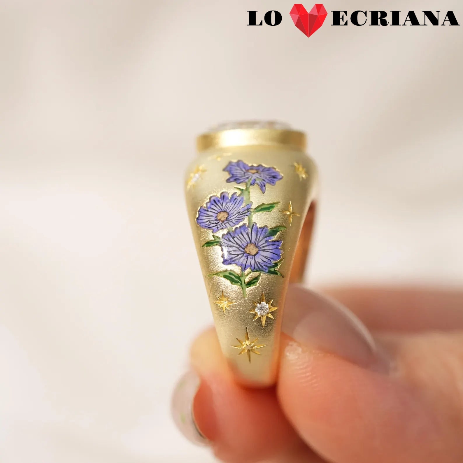 Enamel Reverie Round Ring