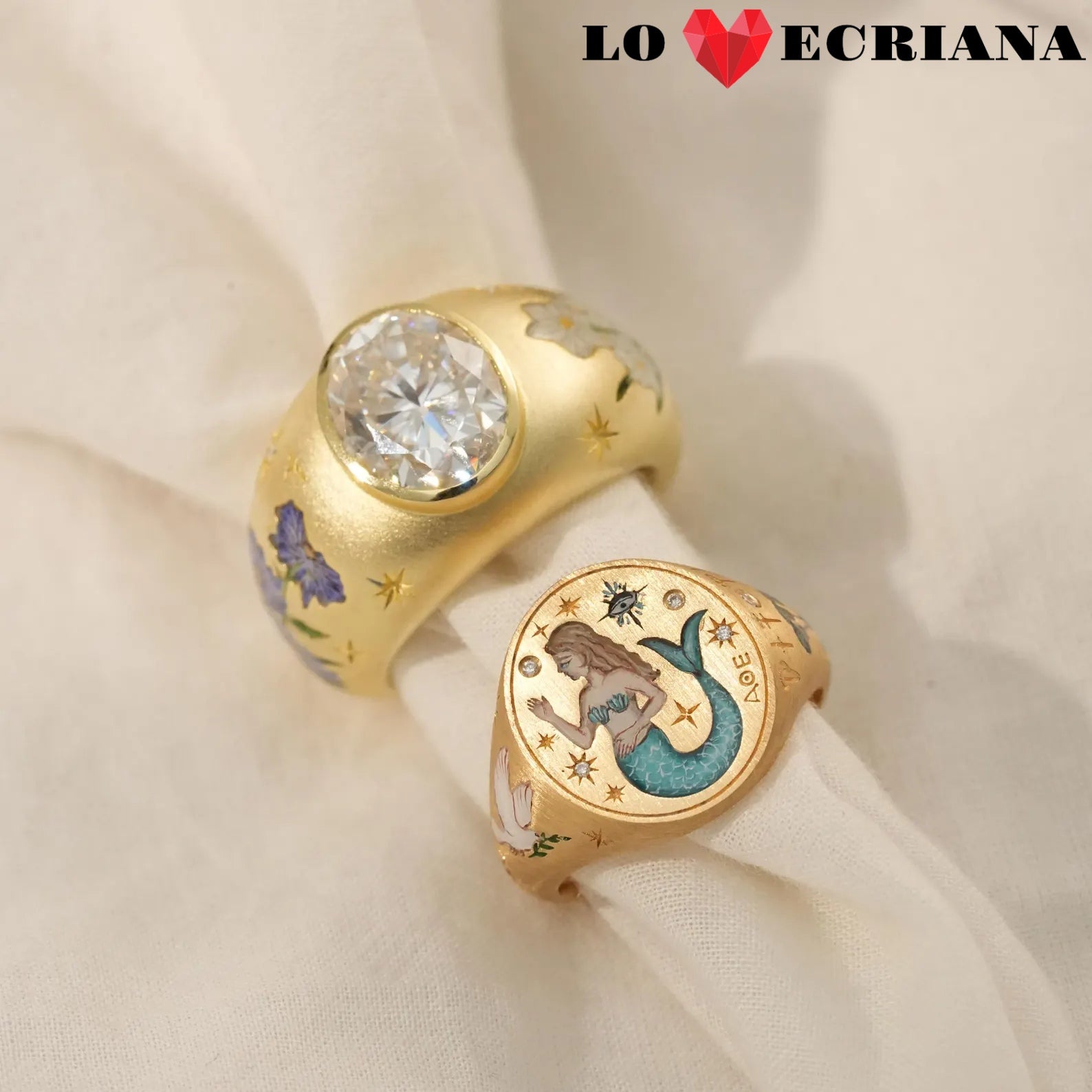 Enamel Reverie Round Ring