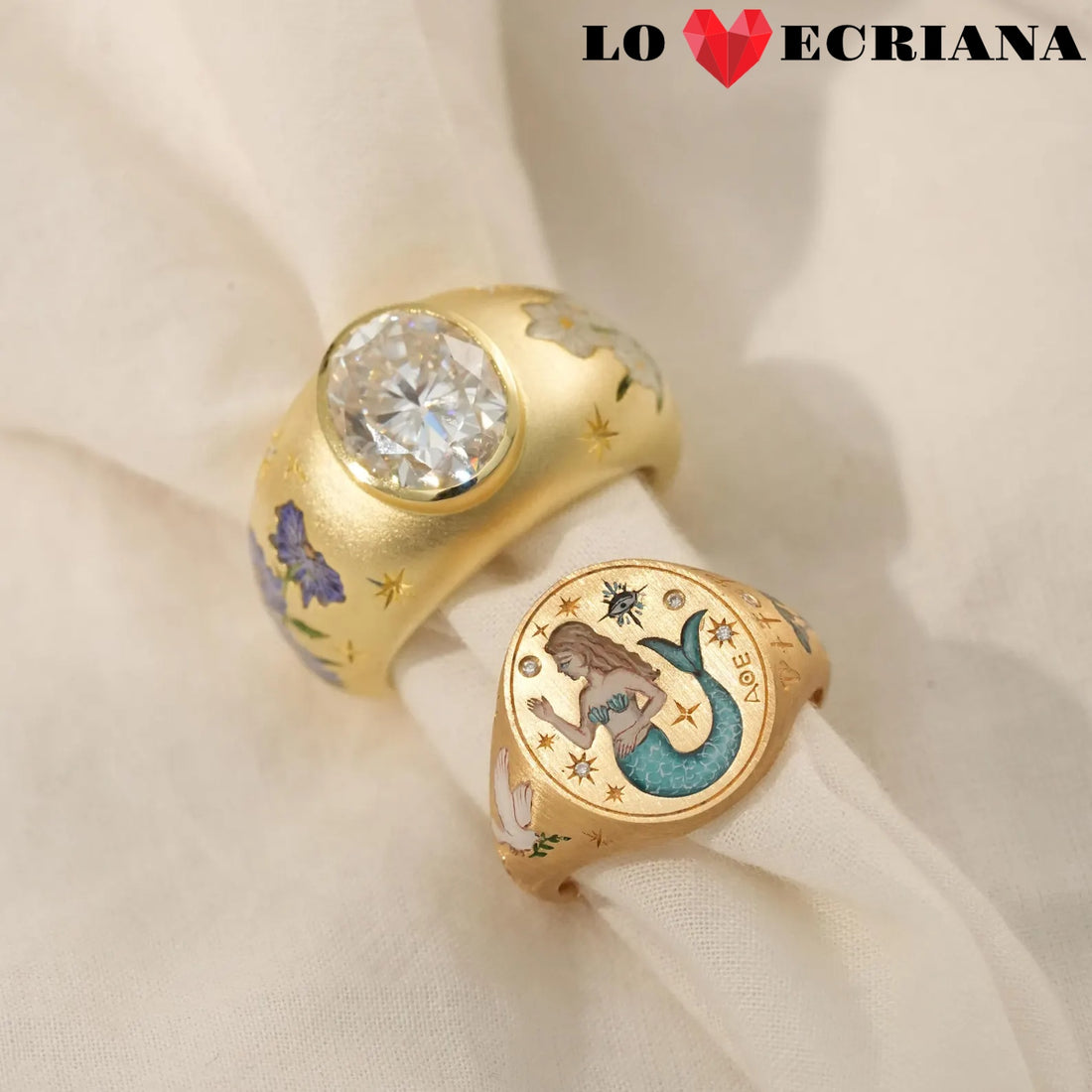 Enamel Reverie Round Ring
