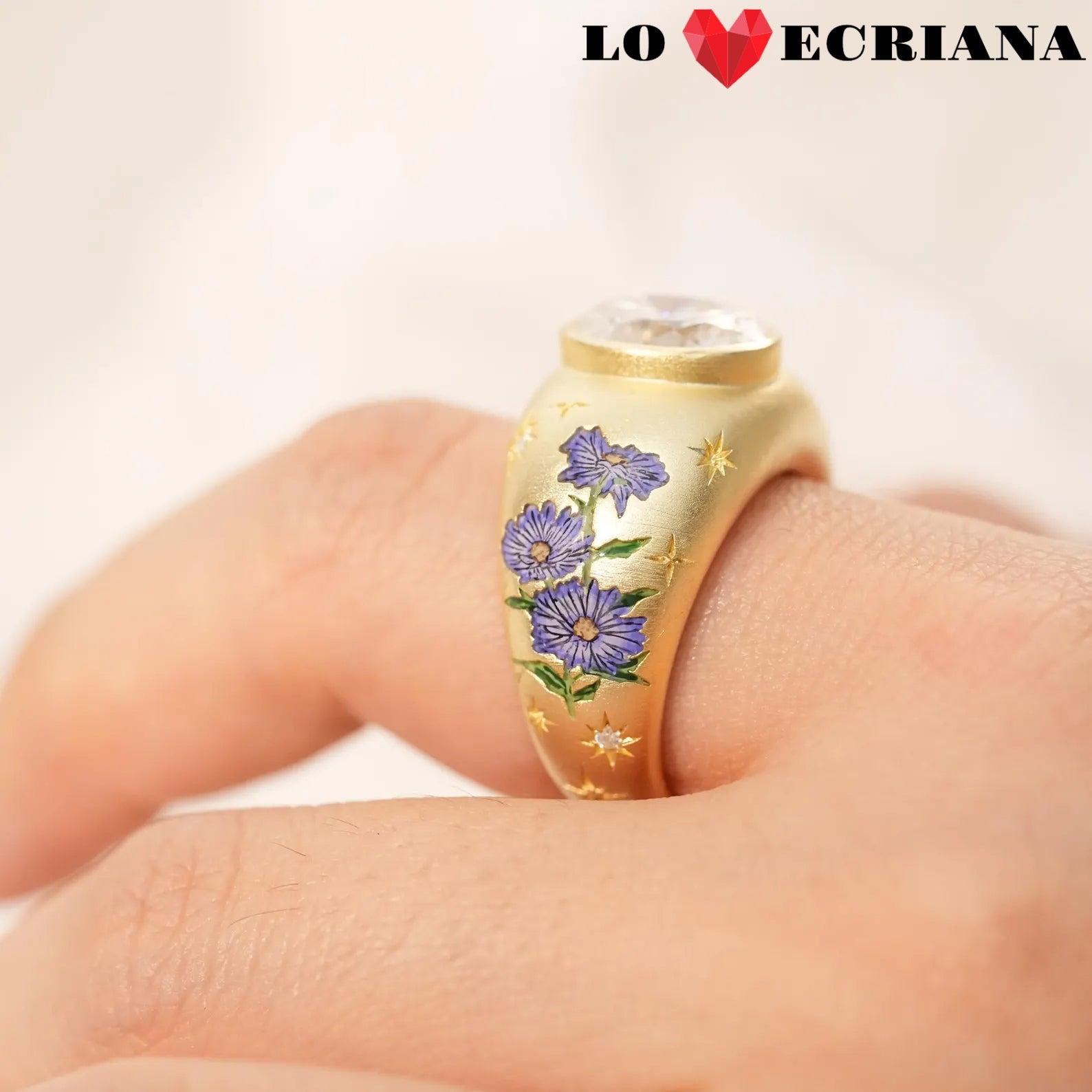 Enamel Reverie Round Ring