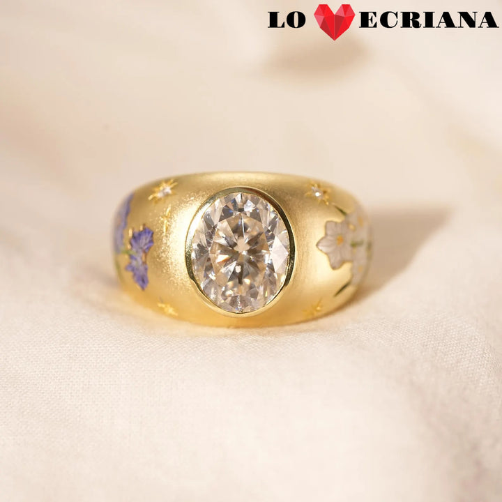 Enamel Reverie Round Ring