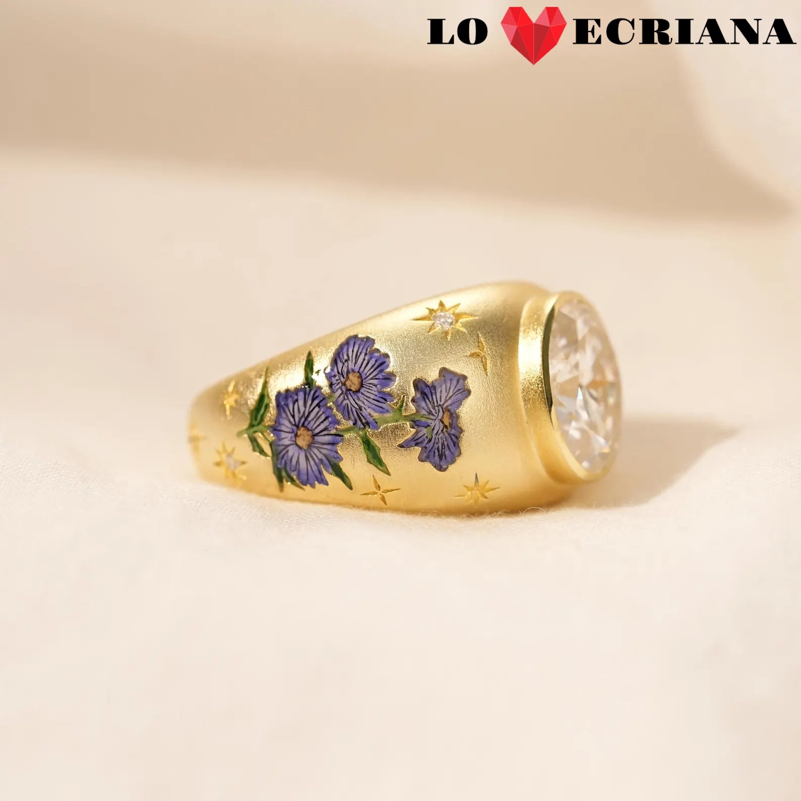 Enamel Reverie Round Ring