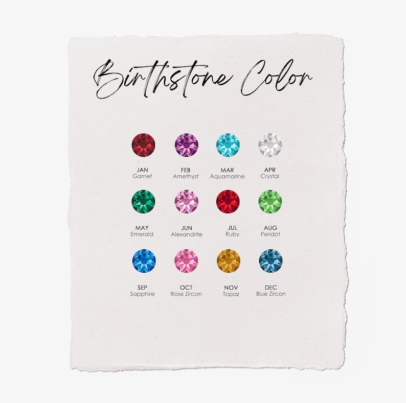 Combined Birth Flower Necklace • Birth Flower Jewelry