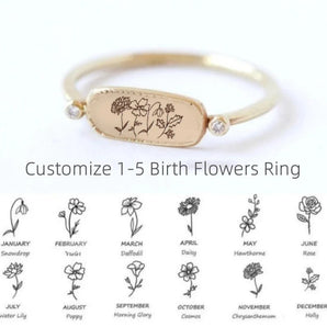 Lovecriana Dainty Flower Ring • Birthday Gift For Her