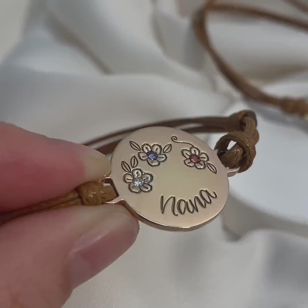 Lovecriana Birthstone Flower Bracelet-2