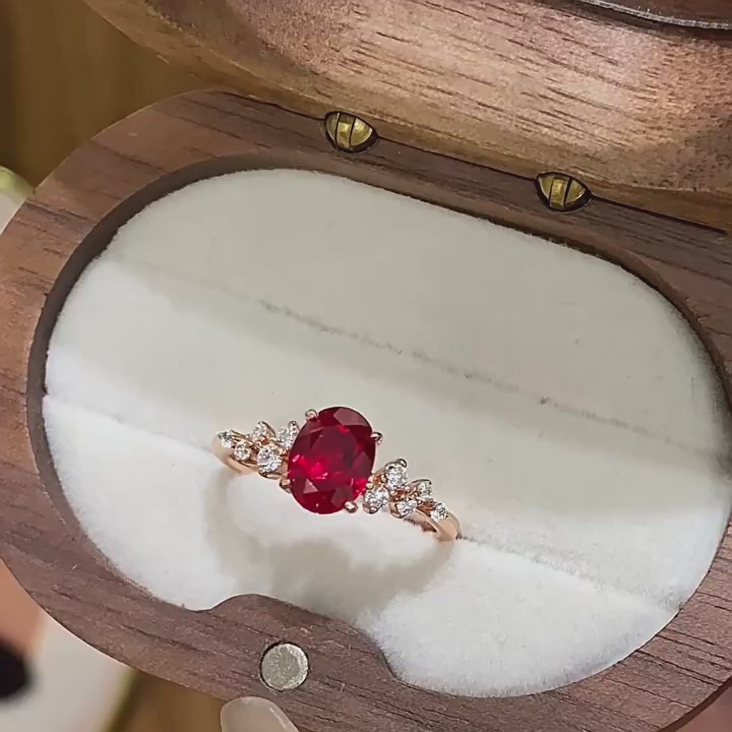 Crimson Star Language Ring