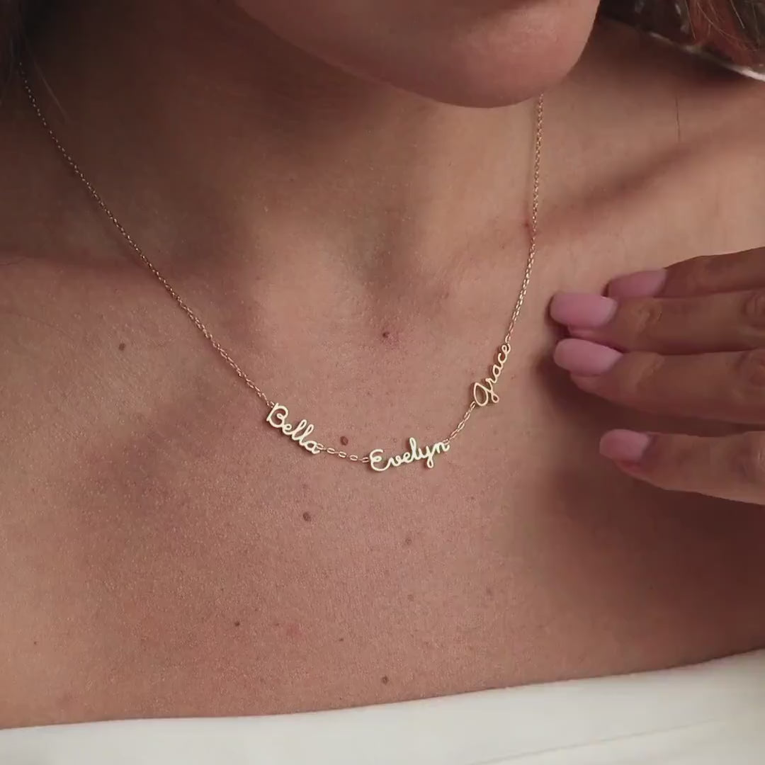 Lovecriana Dainty Name Multiple Necklace